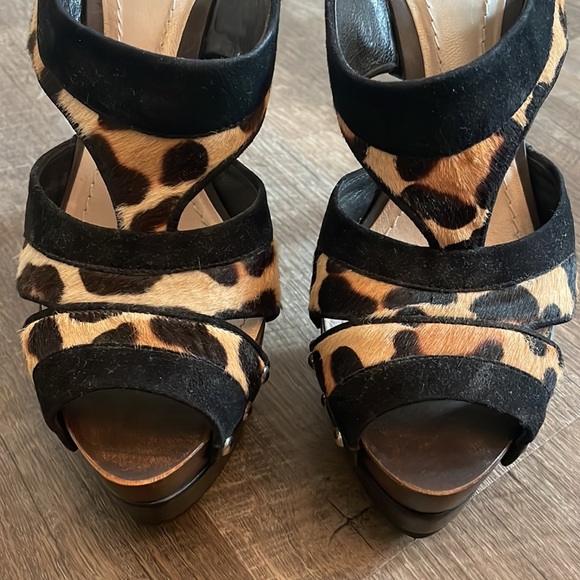 Christian Dior Leopard and Wood Heels - Picture 7 of 16